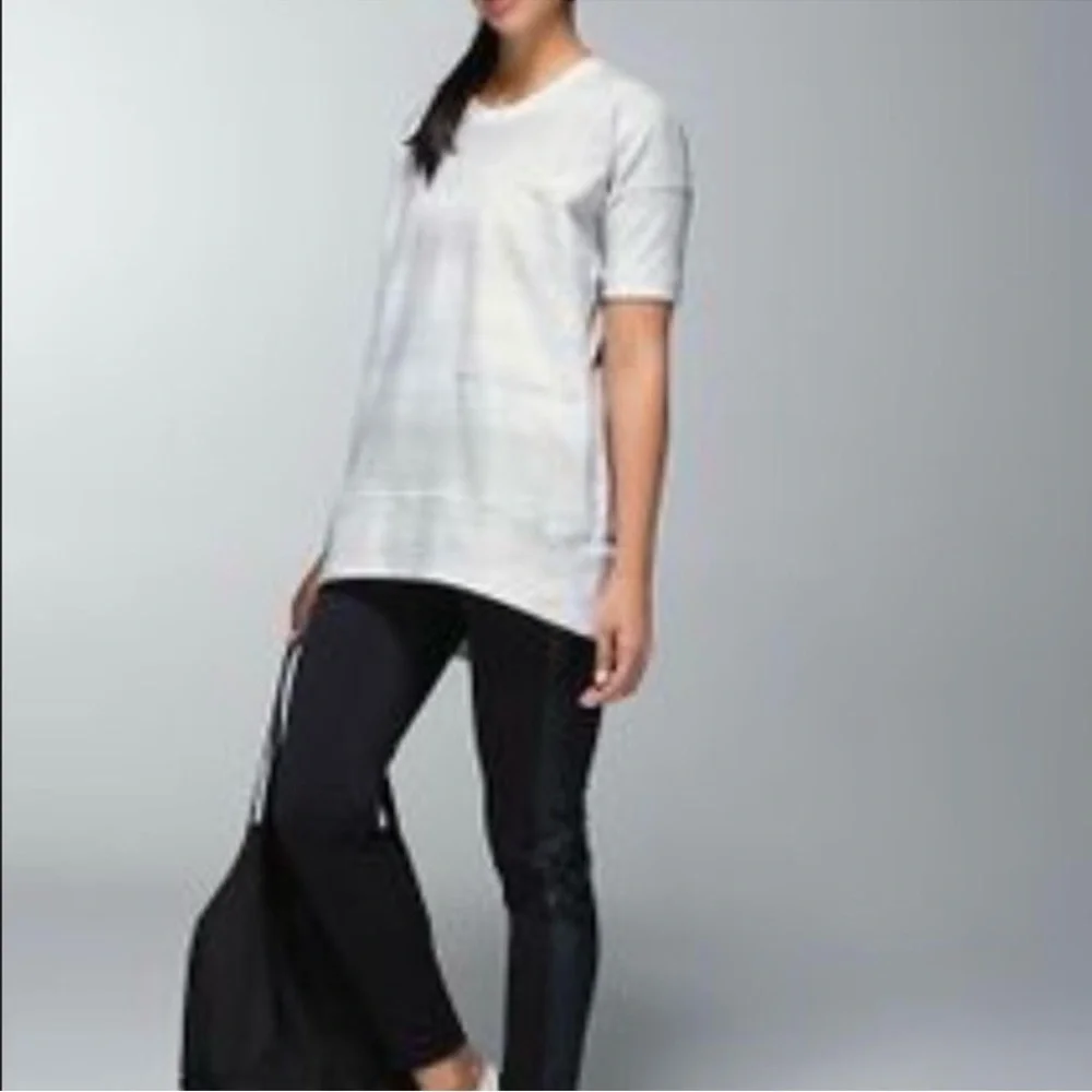 Lululemon Mudra Sweatshirt Righteous Stripe White Size 8 - Picture 3 of 14